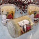 Spiced Pear Scented Glass Tumbler Wax Votive Candle 3 Oz.