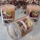 Cinnamon Apple Scented Glass Tumbler Wax Votive Candle 3 Oz.
