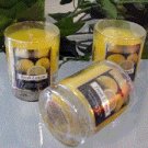 Magnolia Scented Glass Tumbler Wax Votive Candle 3 Oz.