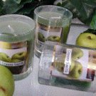 Granny Smith Apple Scented Glass Tumbler Wax Votive Candle 3 Oz.