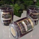Patchouli Scented Glass Tumbler Wax Votive Candle 3 Oz.