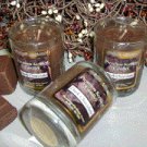Dark Chocolate Scented Glass Tumbler Wax Votive Candle 3 Oz.