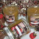 Chocolate Raspberry Scented Glass Tumbler Wax Votive Candle 3 Oz.