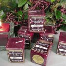 Mulberry Scented Hand Poured 3oz Square Votive Candle
