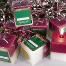 Mulberry/Vanilla Scented Hand Poured 3oz Square Votive Candle