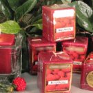 Raspberry Scented Hand Poured 3oz Square Votive Candle