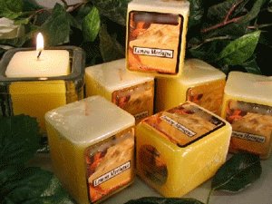 Lemon Meringue Scented Bakery  Hand Poured 3oz Square Votive Candle