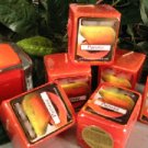 Papaya Scented Hand Poured 3oz Square Votive Candle