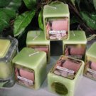 Cucumber Melon Scented Hand Poured 3oz Square Votive Candle