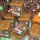 Chocolate Mint Scented Hand Poured 3oz Square Votive Candle