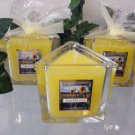 Sunflower Scented Triangle Glass Jar Candle  7 Oz.