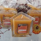 Pumpkin Pie Scented Triangle Glass Jar Candle  7 Oz.
