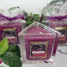 Mixed Berry Scented Triangle Glass Jar Candle  7 Oz.