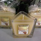 Vanilla Scented Triangle Glass Jar Candle  7 Oz.