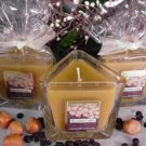 Hazelnut Coffee Scented Triangle Glass Jar Candle  7 Oz.