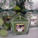 Pear Glaze Scented Triangle Glass Jar Candle  7 Oz.