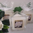 Gardenia Scented Triangle Glass Jar Candle  7 Oz.