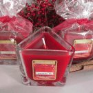 Cinnamon Cider Scented Triangle Glass Jar Candle  7 Oz.