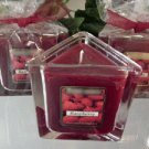 Raspberry Scented Triangle Glass Jar Candle  7 Oz.