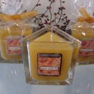 Baked Apple Pie Scented Triangle Glass Jar Candle  7 Oz.