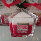 Peppermint Scented Triangle Glass Jar Candle  7 Oz.