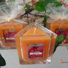 Mango Scented Triangle Glass Jar Candle  7 Oz.