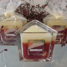 Carrot Cake Scented Triangle Glass Jar Candle  7 Oz.