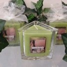 Cucumber Melon Scented Triangle Glass Jar Candle  7 Oz.