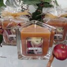Cinnamon Apple Scented Triangle Glass Jar Candle  7 Oz.