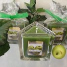 Granny Smith Apple Scented Triangle Glass Jar Candle  7 Oz.