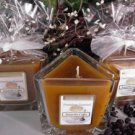 Amaretto Coffee Scented Triangle Glass Jar Candle  7 Oz.
