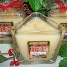 Angel Food Cake Scented Triangle Glass Jar Candle  7 Oz.