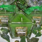 Green Tomatoes Scented Triangle Glass Jar Candle  7 Oz.