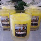 Sunflower Scented Glass Tumbler Wax Jar Candle 7.5 Oz.