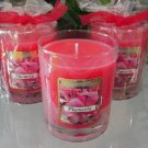 Plumeria Scented Glass Tumbler Wax Jar Candle 7.5 Oz.