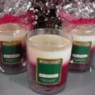 Mulberry/Vanilla Scented Glass Tumbler Wax Jar Candle 7.5 Oz.