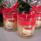Strawberry Cheesecake Scented Glass Tumbler Wax Jar Candle 7.5 Oz.