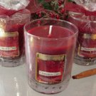 Cinnamon Cider Scented Glass Tumbler Wax Jar Candle 7.5 Oz.