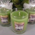 Honeydew Melon Scented Glass Tumbler Wax Jar Candle 7.5 Oz.