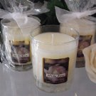 White Rose Scented Glass Tumbler Wax Jar Candle 7.5 Oz.