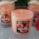 Peach Nectar Scented Glass Tumbler Wax Jar Candle 7.5 Oz.