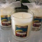 Tropical Fruit Scented Glass Tumbler Wax Jar Candle 7.5 Oz.