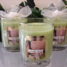 Cucumber Melon Scented Glass Tumbler Wax Jar Candle 7.5 Oz.
