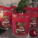 Strawberry Scented Glass Tumbler Wax Jar Candle 7.5 Oz.