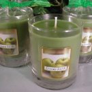 Granny Smith Apple Scented Glass Tumbler Wax Jar Candle 7.5 Oz.