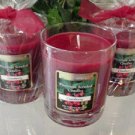 Cranberry Scented Glass Tumbler Wax Jar Candle 7.5 Oz.
