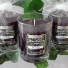 Patchouli Scented Glass Tumbler Wax Jar Candle 7.5 Oz.