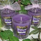 Sweet Pea Scented Glass Tumbler Wax Jar Candle 7.5 Oz.
