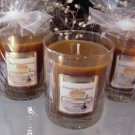 Chocolate Mint Scented Glass Tumbler Wax Jar Candle 7.5 Oz.