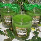 Green Tea Scented Glass Tumbler Wax Jar Candle 7.5 Oz.